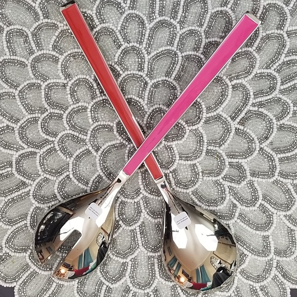 Kate Spade for Lenox Red Pink Serving Set NWOB - Picture 2 of 8